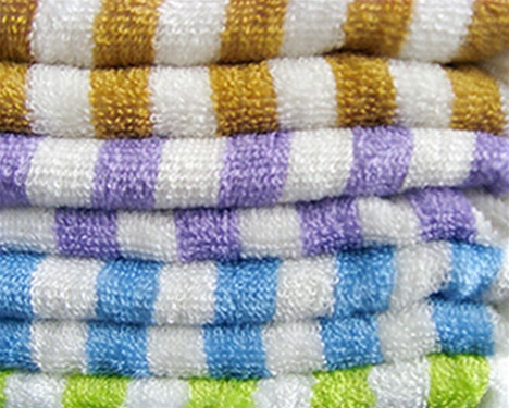 竹纖維彩條毛巾